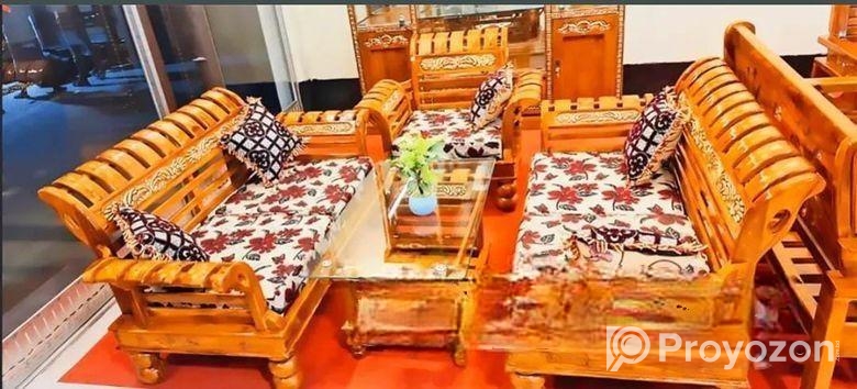 ভাইরাল সোফা সেগুন কাঠের