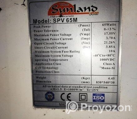 Solar pannel and Battery