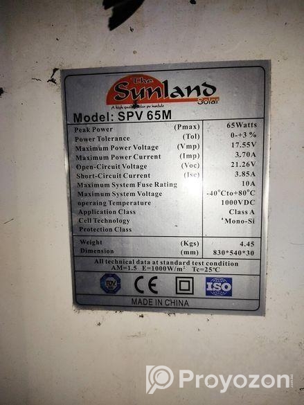 Solar pannel and Battery