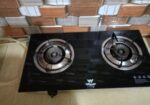 Glass Protected Gas Stove Double Burner