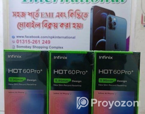 Infinix Hot 60pro+ 8/128,256 (New)