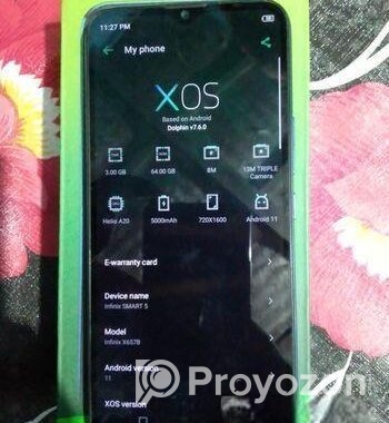 Infinix Smart 5 3/64 fullbox (Used)