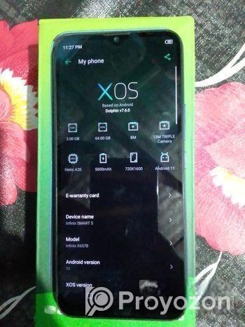 Infinix Smart 5 3/64 fullbox (Used)