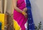 সিল্ক মোম বাটিক শাড়ি।
