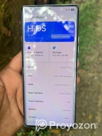 Tecno camon 40 pro (Used)