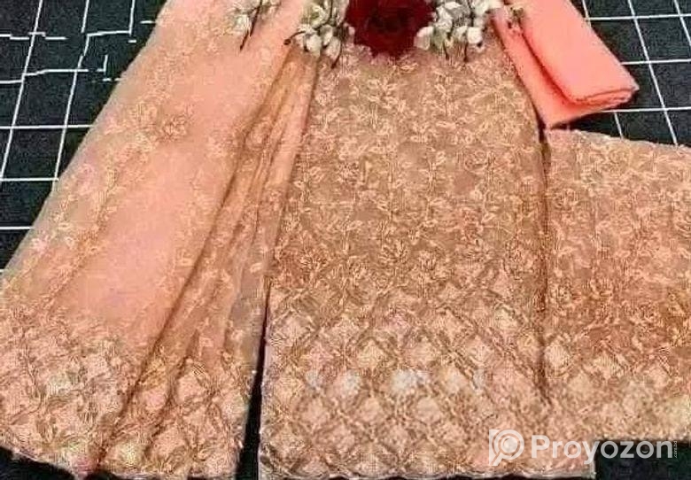 ইন্ডিয়ান নেট জর্জেট ফোর পিস