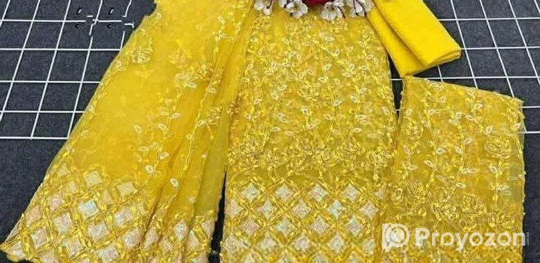 ইন্ডিয়ান নেট জর্জেট ফোর পিস