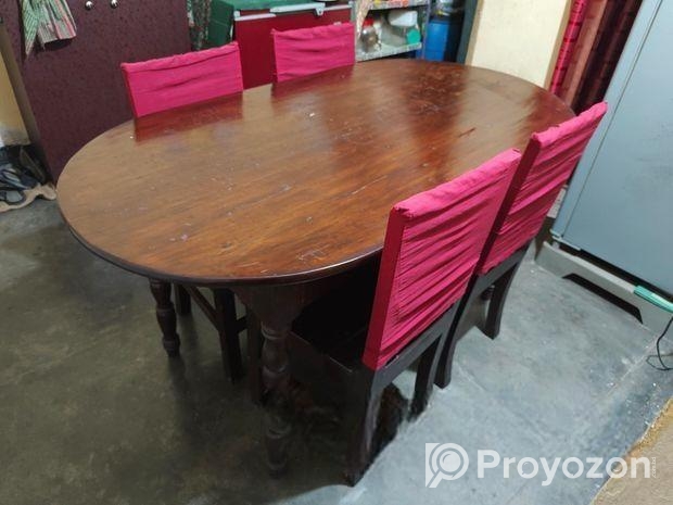 Dining table with chair