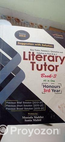 অনার্স তৃতীয় বর্ষের ইংরেজি ডিপার্টমেন্টের হ্যান্ডনোট