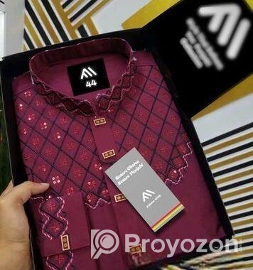 Cotton Panjabi with China Snap Button Trendy & Comfortable