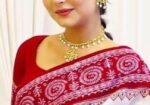 Skin Print Half Silk Sharee with Blouse Piece