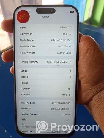 Apple iPhone 16 Pro Max master copy (New)