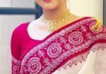 Skin Print Half Silk Sharee with Blouse Piece