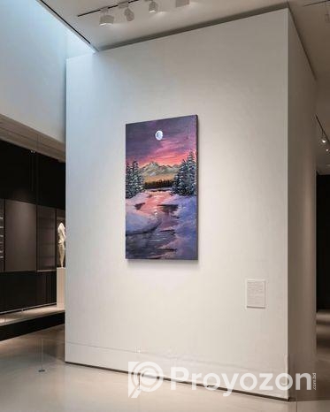 8”x12” Acrylic Painting Winter