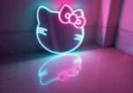 Neon Hello Kitty Mirror