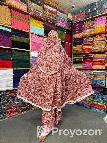 লিলেন কাপরের সেট খিমার।