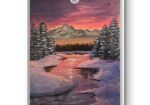 8”x12” Acrylic Painting Winter