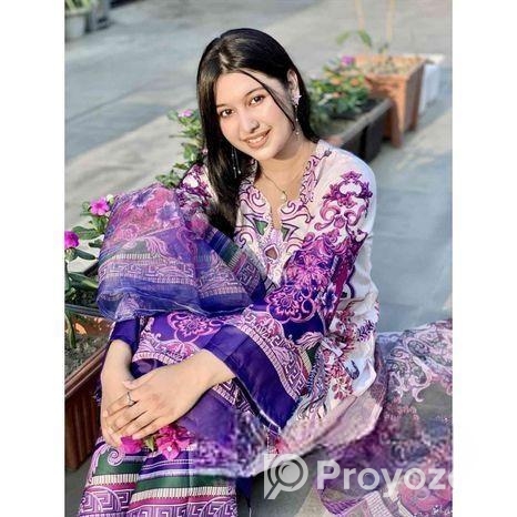 Pure Dubai Silk Digital Print Three Piece