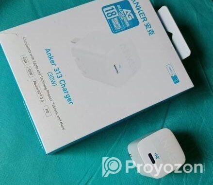 Anker Pd Charger 30 Watt & Baseus Support Type C Cable.