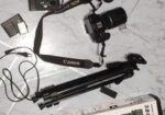 Canon 1200d with 18-200mm Zoom Lance And Camera Stand K8 Micropho