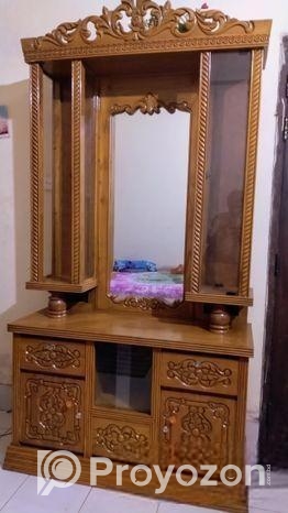 একদম নতুন আকাশী কাঠের ড্রেসিং টেবিল জরুরী বিক্রয় হবে