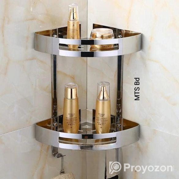 অ্যালুমিনিয়াম কর্নার শেলফ – ওয়াশরুম ও কিচেনের জন্য