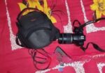 Canon 1200d with 18-200mm Zoom Lance And Camera Stand K8 Micropho