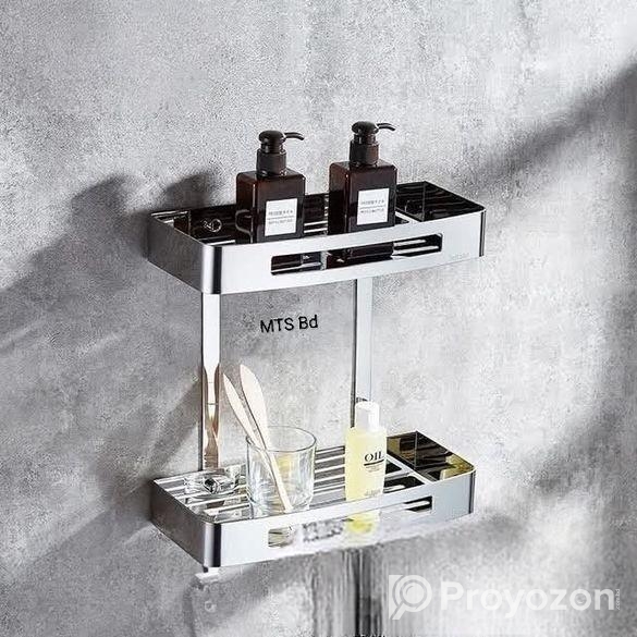 অ্যালুমিনিয়াম কর্নার শেলফ – ওয়াশরুম ও কিচেনের জন্য