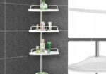 Adjustable Bathroom Corner Shelf Rack