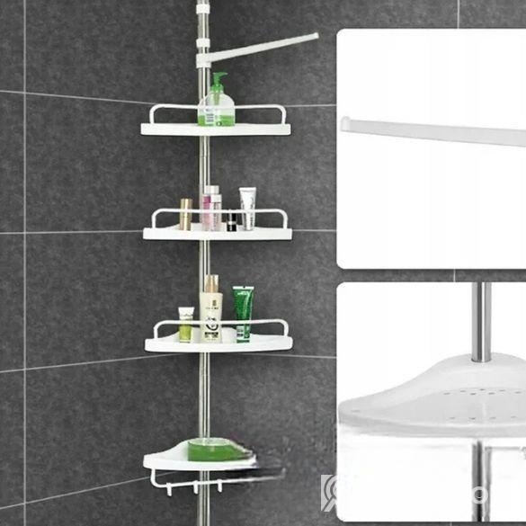 Adjustable Bathroom Corner Shelf Rack