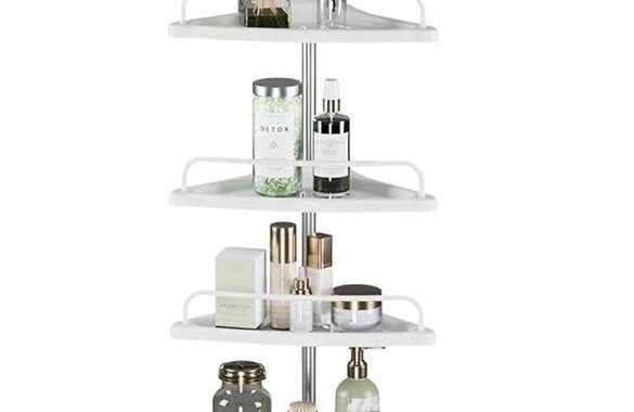 Adjustable Bathroom Corner Shelf Rack