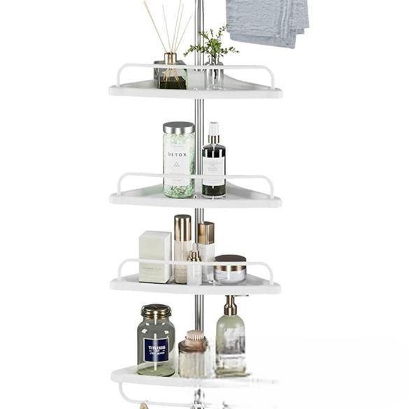 Adjustable Bathroom Corner Shelf Rack