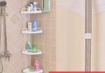 Adjustable Bathroom Corner Shelf Rack