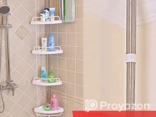 Adjustable Bathroom Corner Shelf Rack