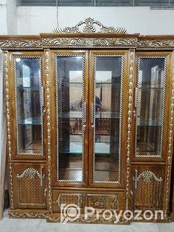 নান্দনিক ডিজাইনের কাঠের তৈরি ৪ পাল্লার ৩ পার্টের আ