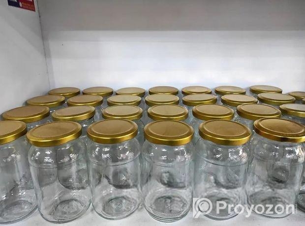 কাচের বয়ম/glass Jar, ঘি, মধু, আচার অথবা মসলা রাখার কাজে ব্যবহার ক