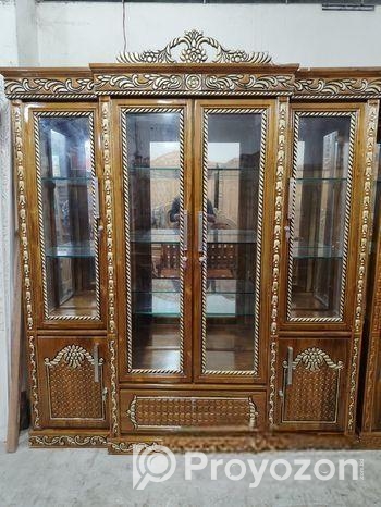 নান্দনিক ডিজাইনের কাঠের তৈরি ৪ পাল্লার ৩ পার্টের আ