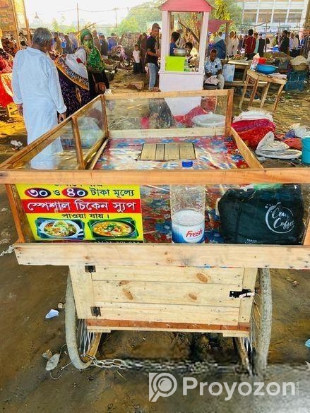 ডাবল চুলা সিস্টেম ফুড কার্ট