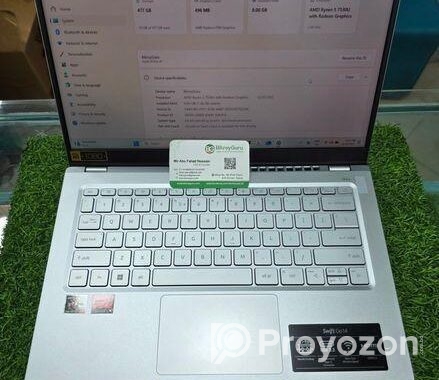ACER SWIFT GO 14 RYZEN 5 7000 8/512GB WITH RADEON GRAPHICS