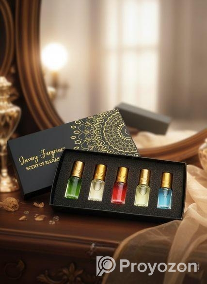 Premium Attar Combo Pack (5 in 1) – Best Gift Set For Men & Wo