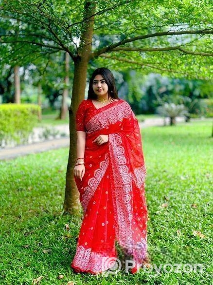 হাফ সিল্ক শাড়ি