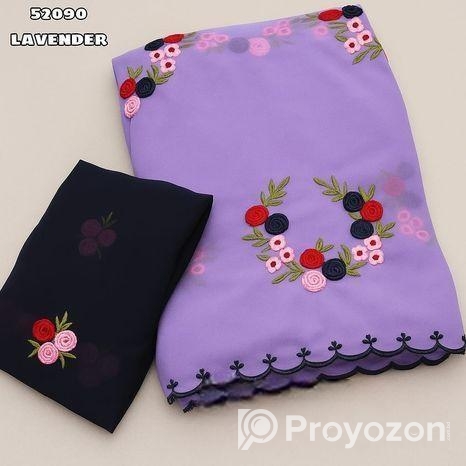 Embroidery Georgette Saree