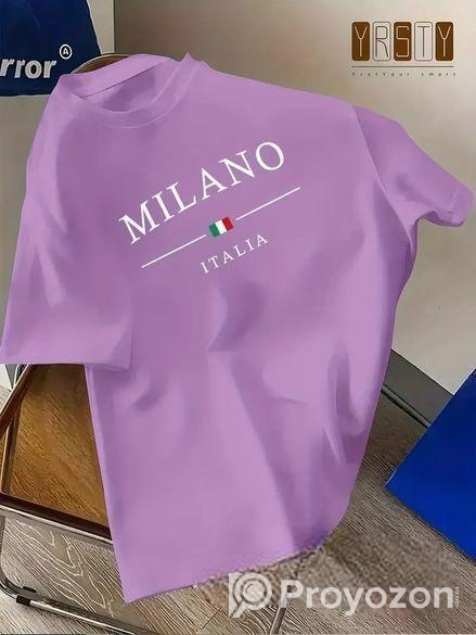 Drop Shoulder Tshirt with Dtf Print