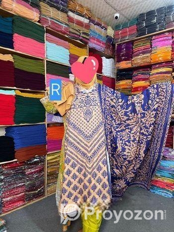 রেডি জমজম সুইস লোন থ্রিপিস।