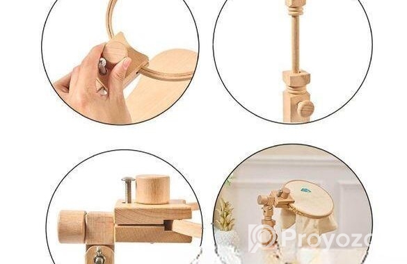 Embroidery Hoop Stand Wooden From