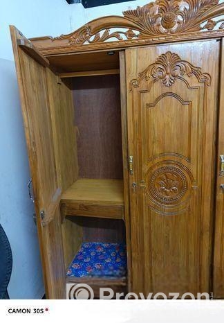 সেগুন কাঠের ৩ পাটের আলমারি