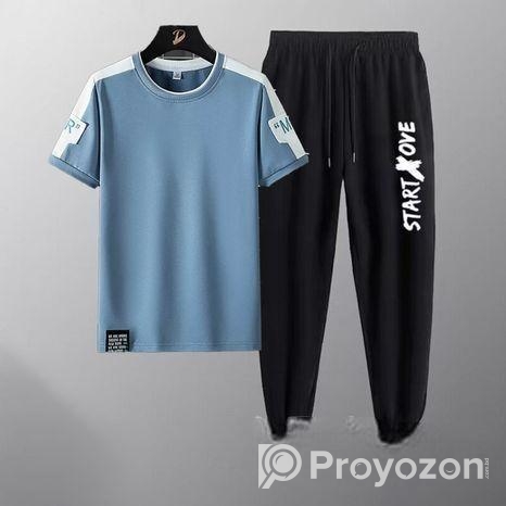 সুতির টি-শার্ট এবং ট্রাউজার সেট