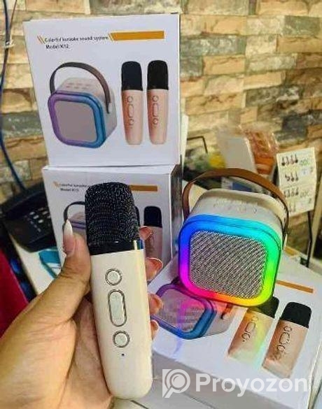 K12 Wireless Portable Speaker with Microphone Double 2 Mic