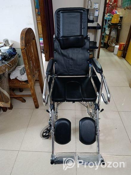 স্লিপিং পজিশন কমোড হুইলচেয়ার