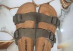 Suede leather arizona sandal (new )